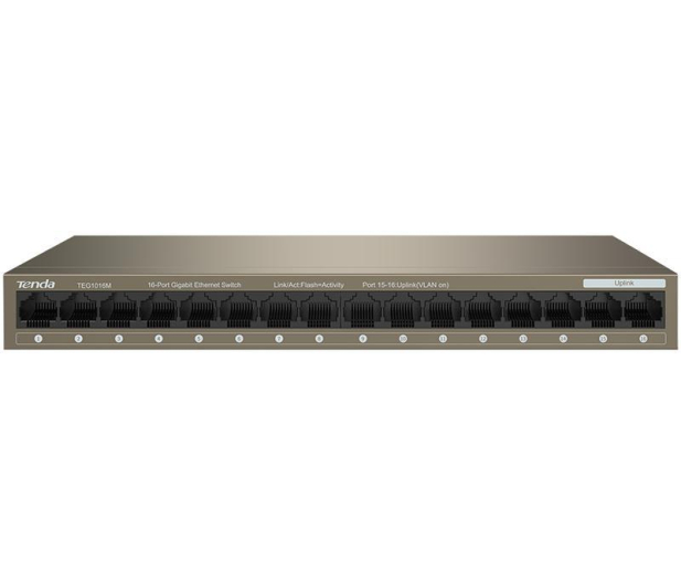 Tenda TEG1016M 16 portów Gigabit Ethernet stalowa obudowa - 1375597 - zdjęcie 2